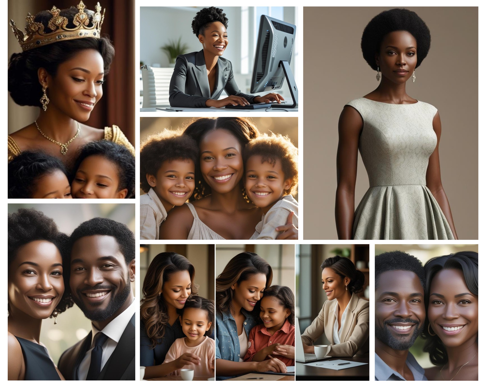 Beige minimalist photo collage